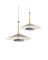 ORION * COLGANTE LED NEGRO/CUERO  4L*8W 3000K